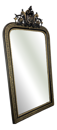 Vintage French Style Carved Wall Mirror with Ornate Frame