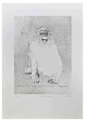 Sergio Barletta, Homo Ludens, Etching, 1991