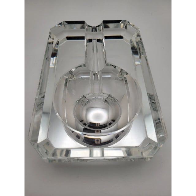 1970s Thompson Clear/Mirrored Cigar Ashtray For Sale - Image 4 of 11