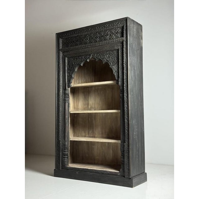Large Indian Bookcase in Wood For Sale - Image 13 of 18