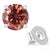 Early 21st Century 14K White Gold 1.0 Cttw Round Brilliant Cut Lab Grown Pink Diamond 4-Prong Classic Solitaire Earrings, A Pair For Sale - Image 5 of 6