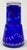 Early 20th Century Vintage Bohemian Cobalt Blue Cut Crystal "Tumble Up" Carafe and Glass For Sale - Image 5 of 8