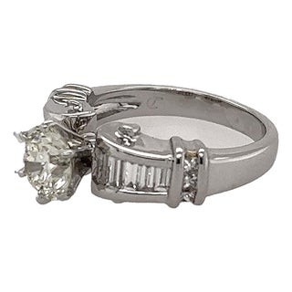 Late 20th Century 1.24 Round M VS1 GIA Ring, Size 6.75 For Sale