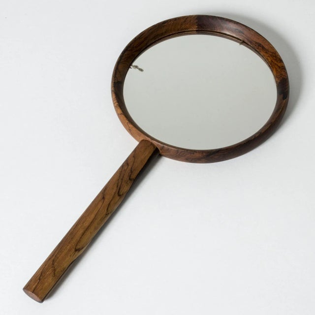 Brown Hand Mirror from Luxus For Sale - Image 8 of 8