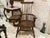 Wood Antique Large Wallace Nutting Windsor Style Writing Arm Chair With Drawers 42”t Brown Wood. For Sale - Image 7 of 7