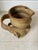 Mid-Century Modern 1970’s Vintage Brutalist Handmade Studio Pottery Handled Vessel For Sale - Image 3 of 11