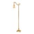 Antique Art Nouveau Brass Bridge Arm Floor Lamp For Sale