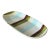 Vintage Boho Italian Vietri Glazed Ceramic Serving Tray For Sale