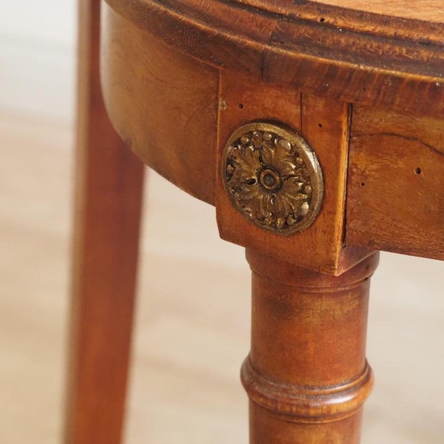 Brown Antique French Louis XVI Style Dining Room Chair in Wicker For Sale - Image 8 of 13