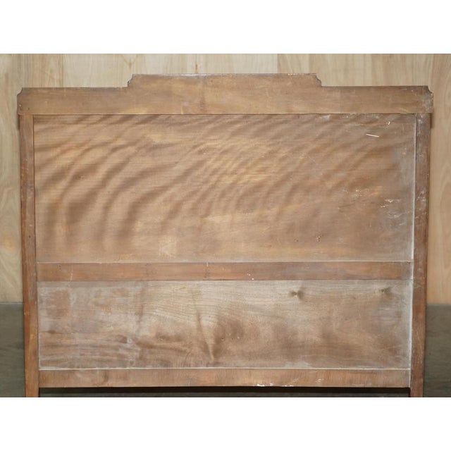 Antique French Empire Burr Walnut Estate Bed Frame, 1880s For Sale - Image 18 of 18