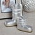 2020s Après Ski Boot Holiday Ornaments in Silver, Assorted Set of 6 Pieces For Sale - Image 5 of 6