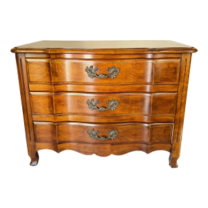 1980’s John Widdicomb French Provincial 3 Drawer Nightstand Dresser
