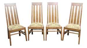 Set of 4 Stickley Mission Oak Dining Chairs