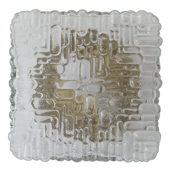 Mid-Century Glass Sconce, 1960s For Sale