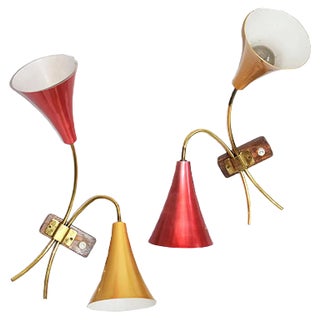 Sconces from Rupert Nikoll, 1950s, Set of 2 For Sale