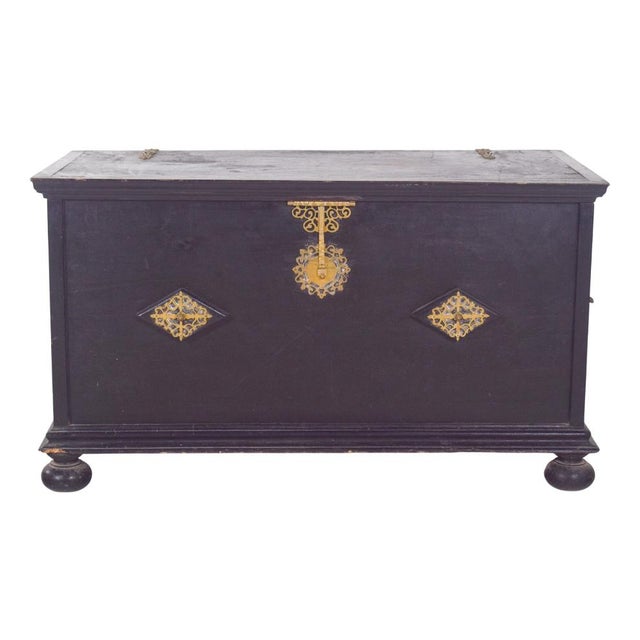 Antique Portuguese Chest with Tray, 1890s For Sale - Image 14 of 14