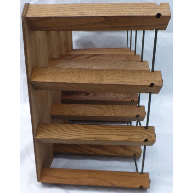 Mid-Century Modern Wine Rack | Chairish