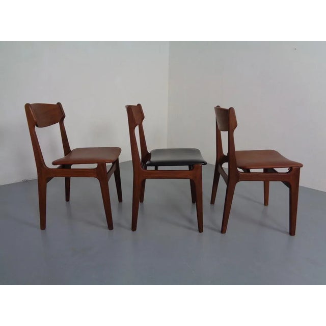 1960s Danish Solid Teak Dining Chairs, 1960s, Set of 3 For Sale - Image 5 of 18