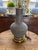 A truly stunning hand painted gourd lamp from the premiere lamp Makers, Chapman. Beautifully-painted with matte colors of...