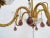 French Amethyst Murano Drops Crystal Bobeches Chandelier, C 1920 For Sale - Image 6 of 9