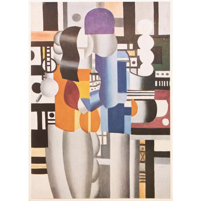 1948 After Fernand Léger "Man and Woman", First Edition Parisian Offset Lithograph For Sale In Dallas - Image 6 of 7