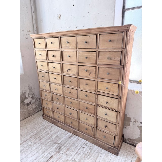 Pine Workshop Cabinet with Drawers, 1950s For Sale - Image 12 of 18