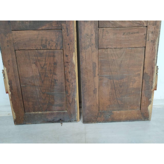 Brown Louis XV Closet Doors, Set of 2 For Sale - Image 8 of 14