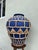 Bleu Majorelle Terracotta Woven Vessel / Vase — Cobalt Blue Mediterranean Coastal For Sale - Image 9 of 11