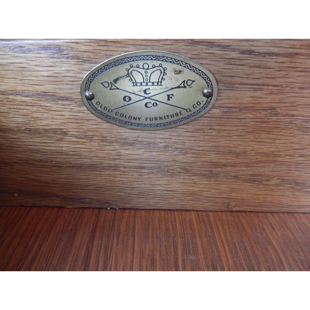 Chestnut 1940's Tambour Door Mahogany Secretary For Sale - Image 8 of 8