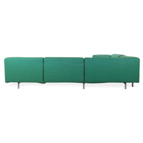 Met Corner Sofa in Turquoise Fabric from Cassina For Sale - Image 10 of 12