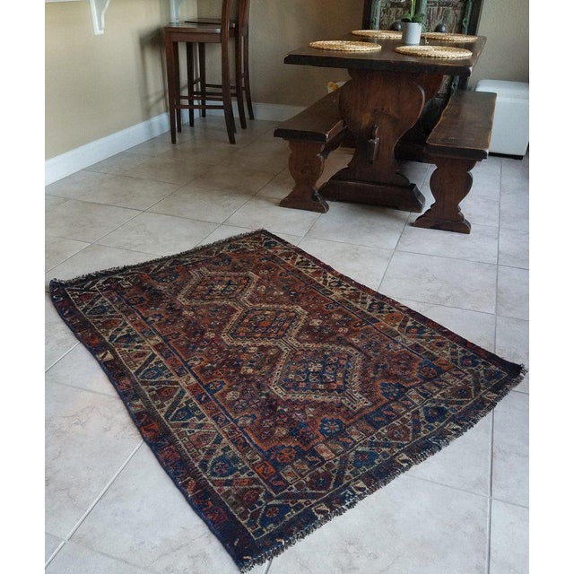 Modern Oriental Tribal Area Sar 4 Rug- 3′7″ × 5′ For Sale - Image 4 of 7