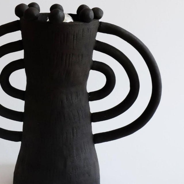 Contemporary Handsculped Alcazar Table Lamp by Ia Kutateladze For Sale - Image 3 of 5