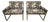 Pair of Bernhardt Fabien Baron b.3 Lounge Chairs With Arms in Custom Floral Upholstery For Sale