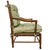 Late 20th Century Late 20th Century Custom-Made Country French Ladderback Armchair and Ottoman Set by Calico Corners For Sale - Image 5 of 18