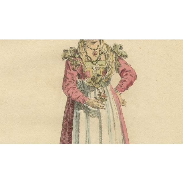 Mid 18th Century Jefferys, Lady of Chio Greek Island Dress, 1749, Print For Sale - Image 5 of 9