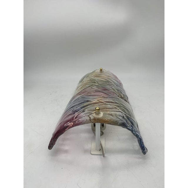 Wall Lamps in Murano Glass attributed to Mazzega, 1980s, Set of 2 For Sale - Image 6 of 10
