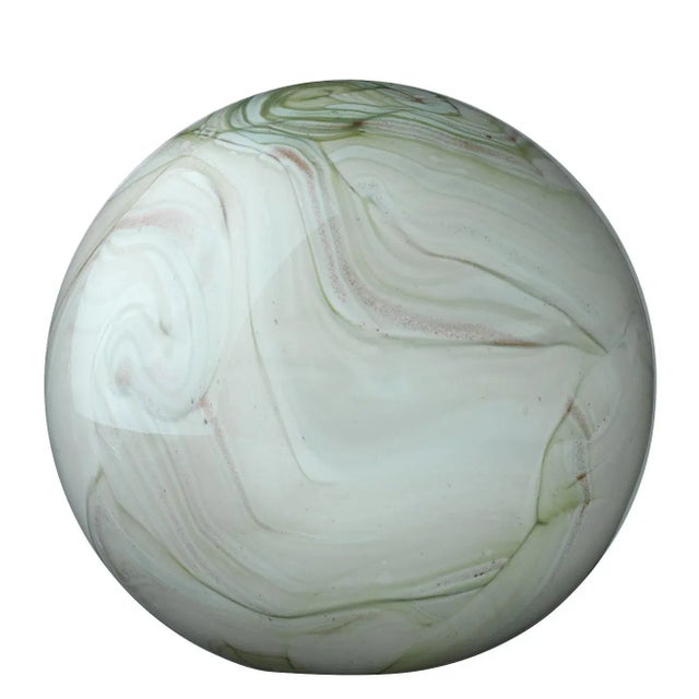 Jamie Young Jamie Young Cosmos Glass Balls in Green - Set of 2 For Sale - Image 4 of 8