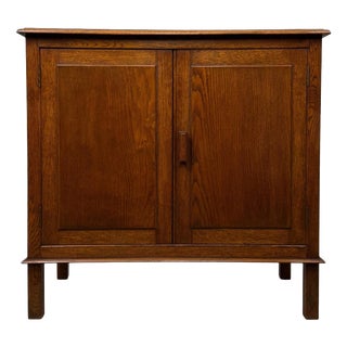 Antique English Edwardian Oak Buffet, 1890s For Sale