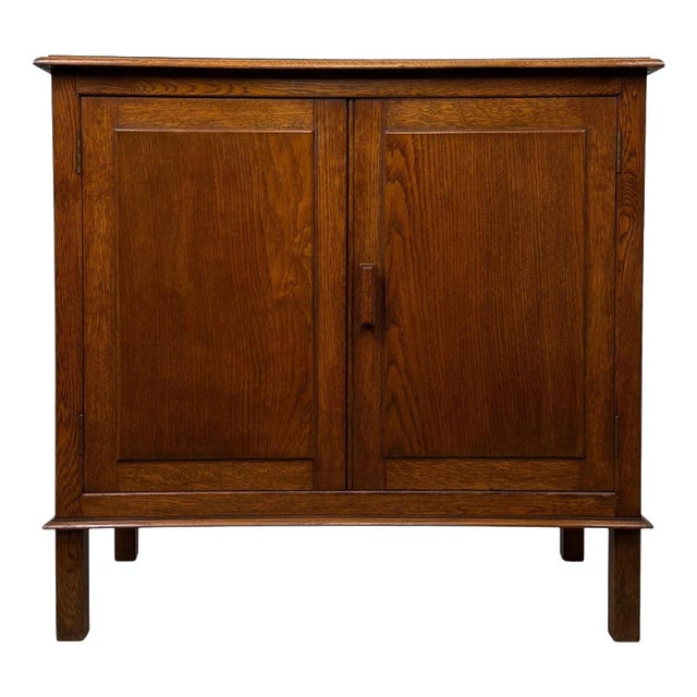 Antique English Edwardian Oak Buffet, 1890s For Sale