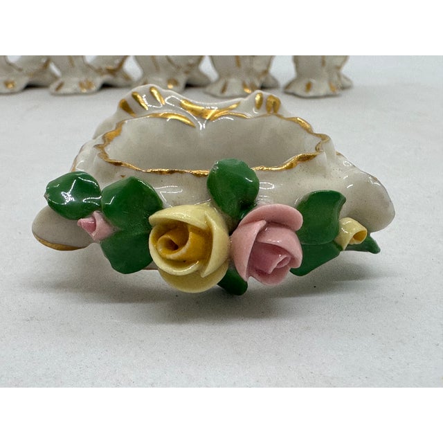 Ceramic 1930s Porcelain Kaiser Floral Napkin Rings - Set of 6 For Sale - Image 7 of 7
