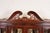 Late 20th Century Ethan Allen Georgian Carved Flame Mahogany Lighted Breakfront Bookcase Cabinet For Sale - Image 11 of 16