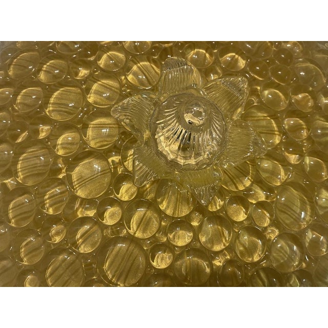 Mid-Century Modern Venetian Murano Glass Flushmount Light, 1970s For Sale - Image 3 of 14