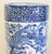 Ceramic Vintage Chinoiserie Ceramic Blue and White Floral Motif Umbrella Stand For Sale - Image 7 of 10