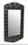 Mid-Century Modern Nanna Mirror, Hand Rubbed Black with Light Brown Trim For Sale - Image 3 of 5
