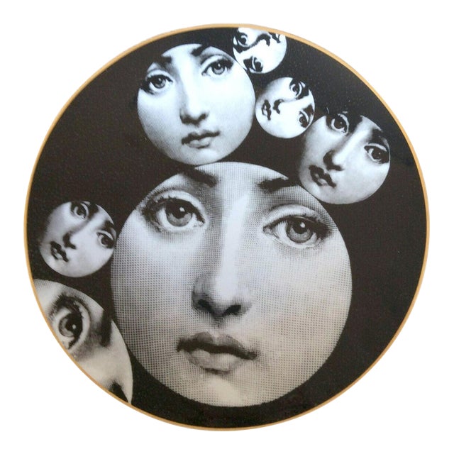 Piero Fornasetti Rosenthal Porcelain Plate, Temi E Variazioni, Motiv 34, Soap Bubbles For Sale