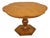 Mastercraft Hollywood Regency Burlwood Pedestal Expandable Dining Table For Sale