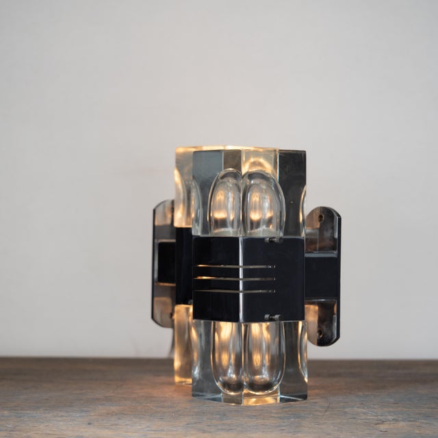 Murano Glass and Chromed Brass Wall Lights, Italy, 1970s, Set of 2 For Sale - Image 14 of 18