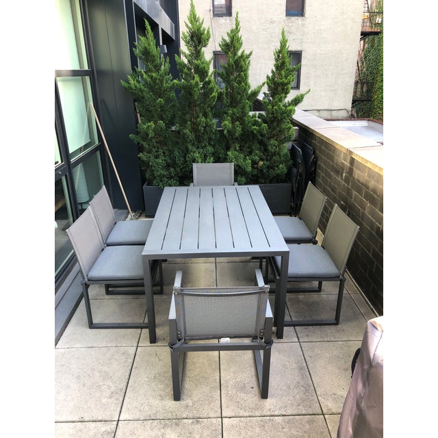 Restoration Hardware Aegean Aluminum Dining Set Chairish