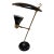 Stilnovo Adjustable Desk Lamp in Black & Brass For Sale