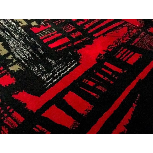 French Abstract Woolen Rug by Maurice André, Aubusson, 1950 For Sale - Image 4 of 10